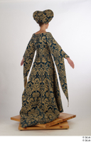  Photos Woman in Historical Dress 2 15th Century a poses blue Gold and dress medieval clothing whole body 0006.jpg